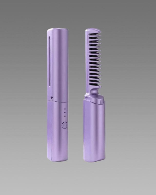 Meneflix Portable Mini Hair Straightener | Mini Adjustable Hair Straightener Hot Comb